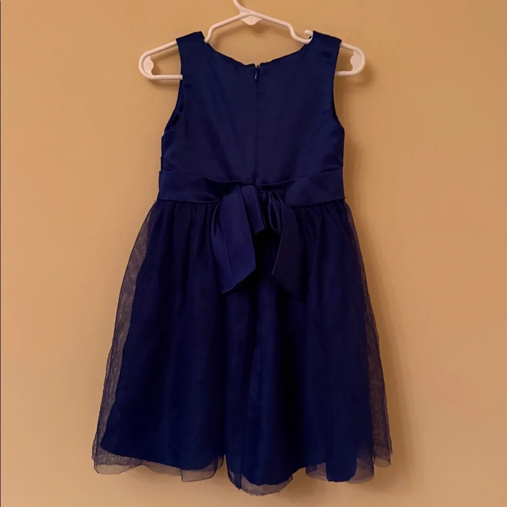 Gymboree Royal Blue Kids Dress with Jewel‎ Details Sz 3Y